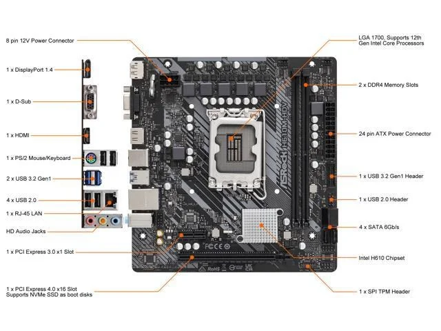 ASRock H610M-HDV