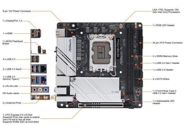 ASRock H670M-ITX/ax