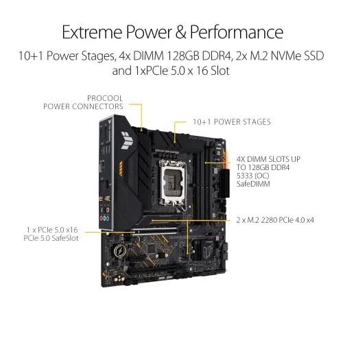 ASUS TUF Gaming B660M-PLUS WiFi D4