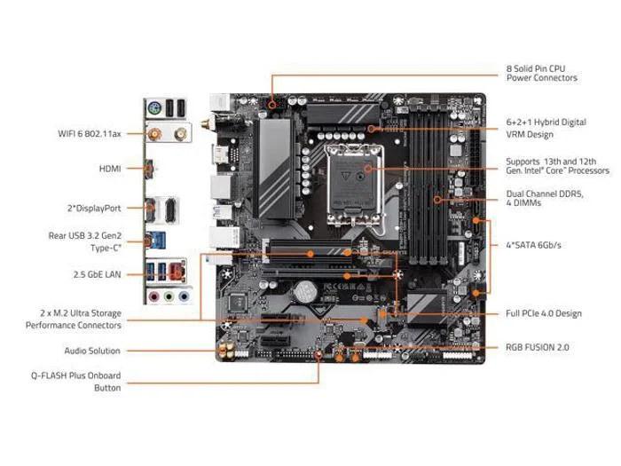 Gigabyte B760M DS3H AX