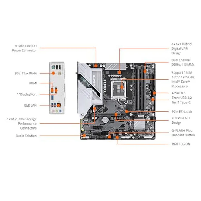 GIGABYTE B760M GAMING PLUS WIFI DDR4