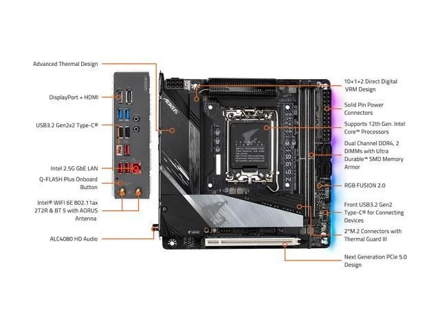 Gigabyte Z690I AORUS ULTRA PLUS DDR4