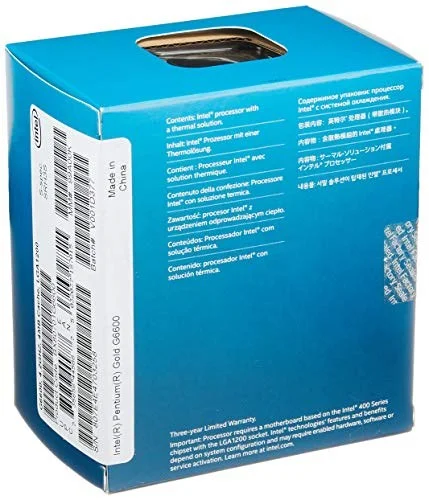 Intel Pentium Gold G6600