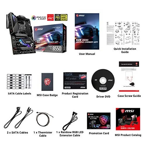 MSI MPG B550 GAMING CARBON WIFI